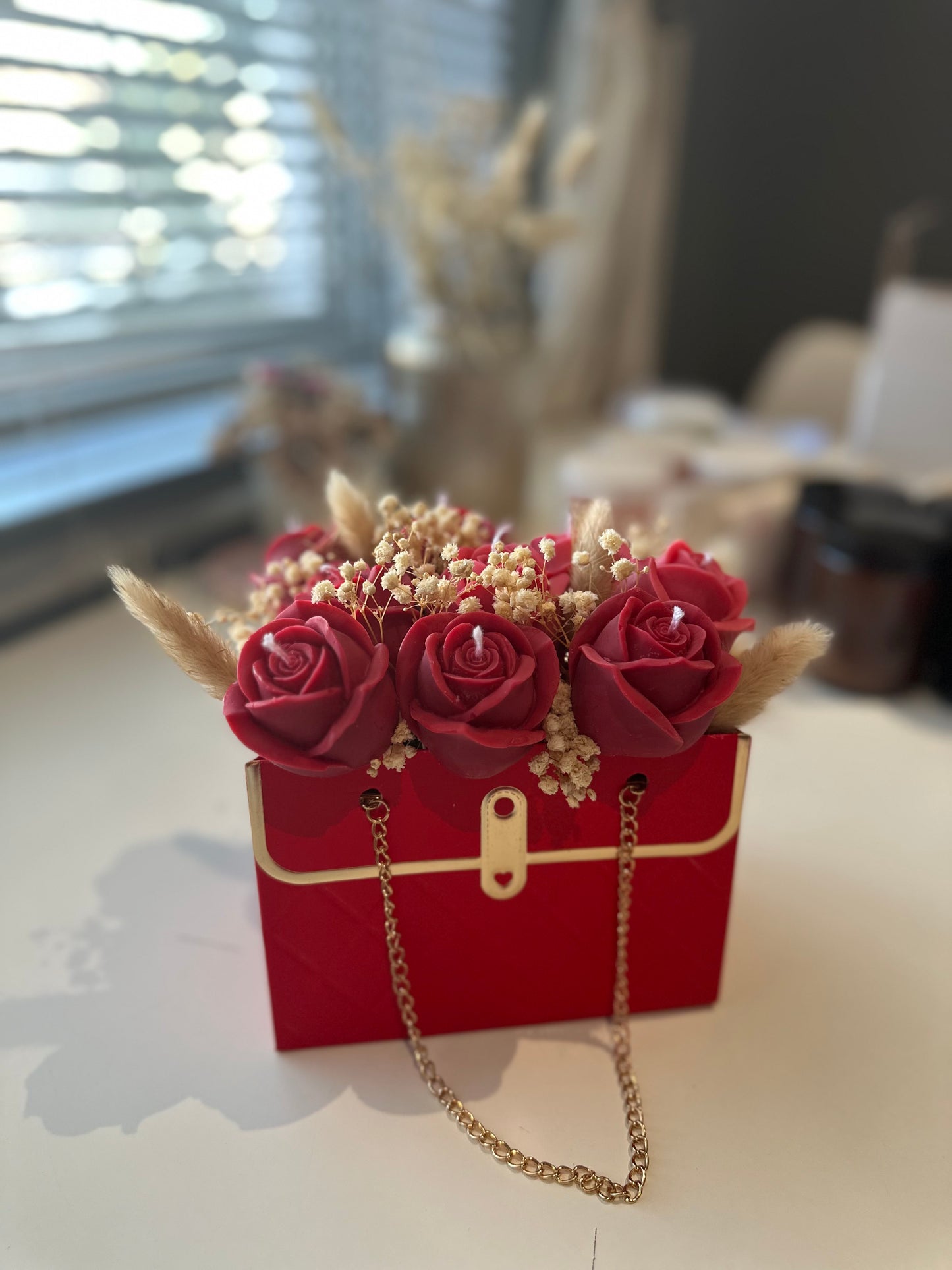 Candle Flower bag (Red)