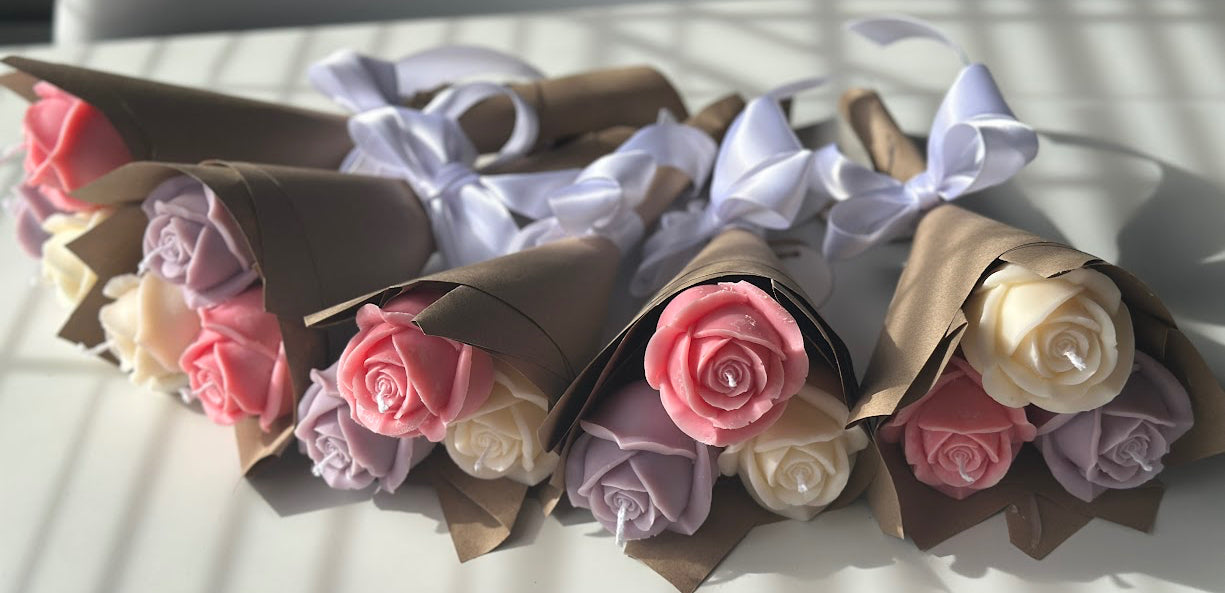Mini Candle Flower bouquet - Gift - Candle Flowers - Zensory candle Co