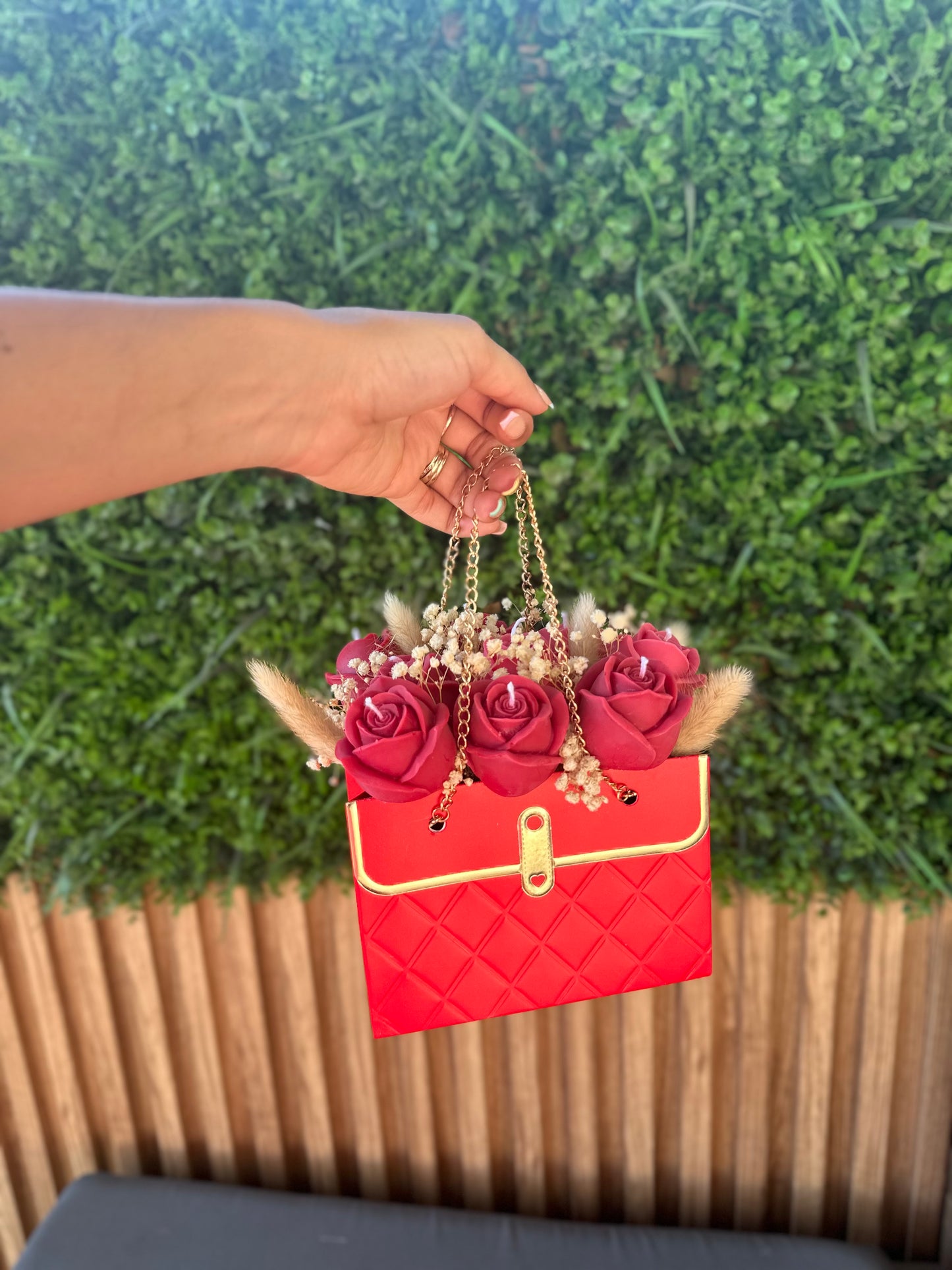 Candle Flower bag (Red)