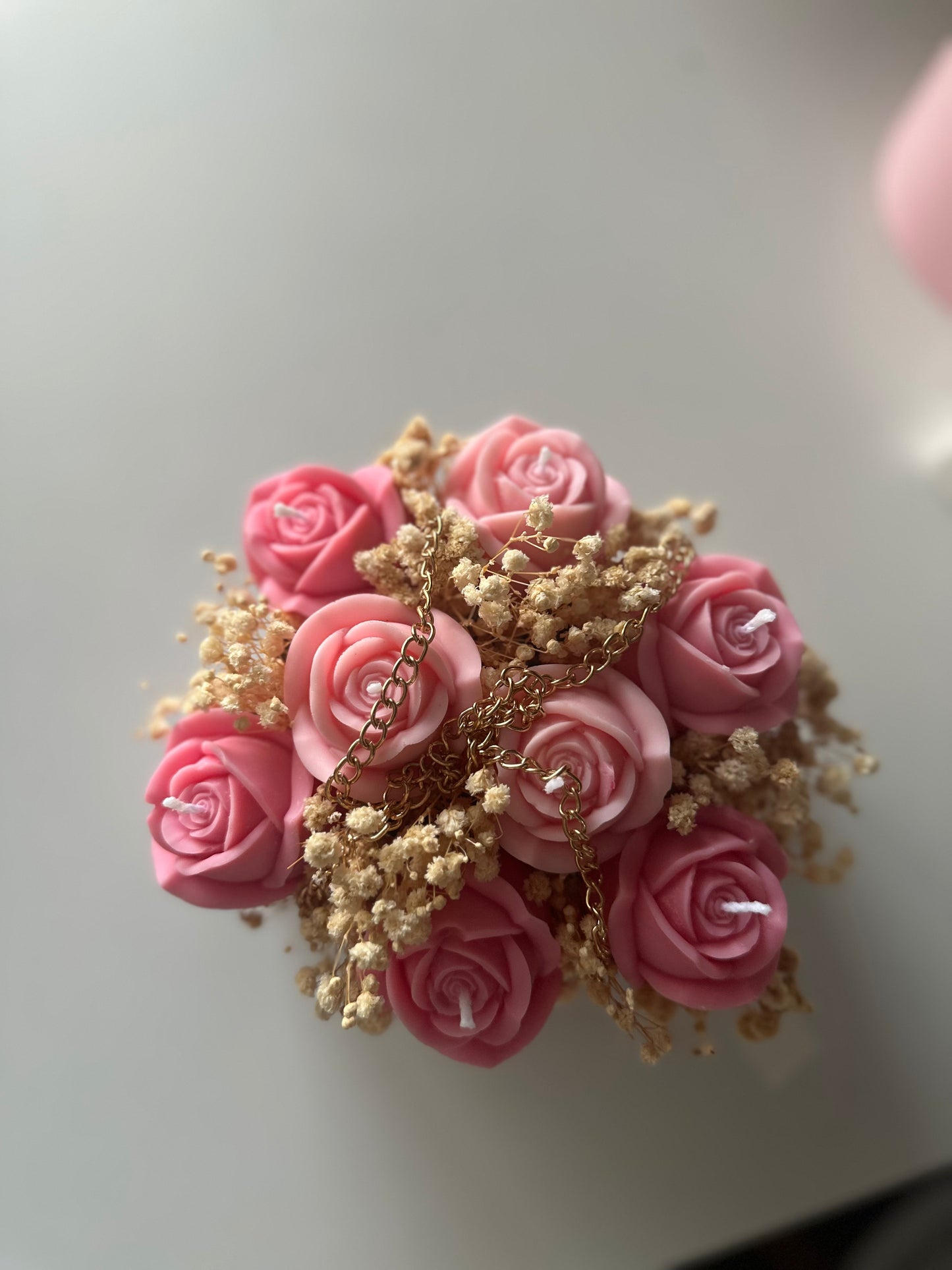 Candle Flower bag (pink)