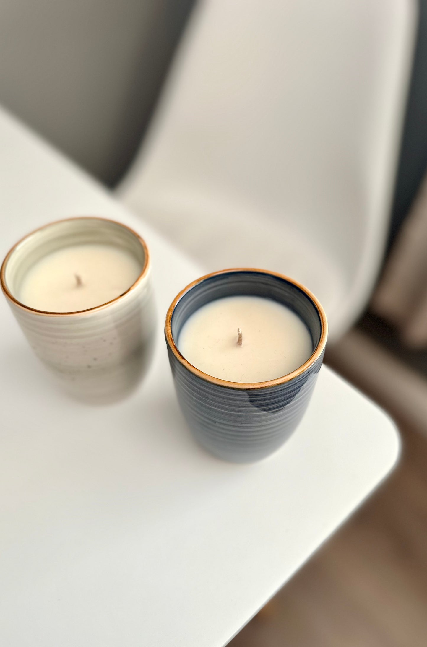 Coffee Cup Candle (duckegg)