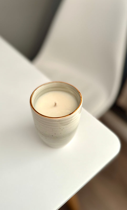 Coffee Cup Candle (duckegg)